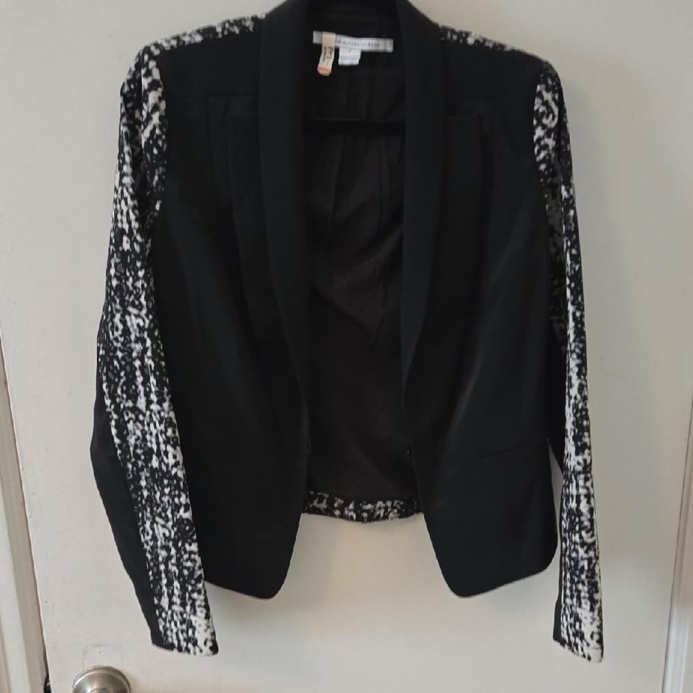 Diane Von Furstenberg Black and White Blazer